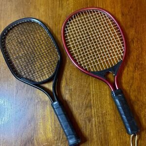 Lot 2 Vintage Racquetball Racquets AJAY Aluminum Retro Court Rackets & Unbranded